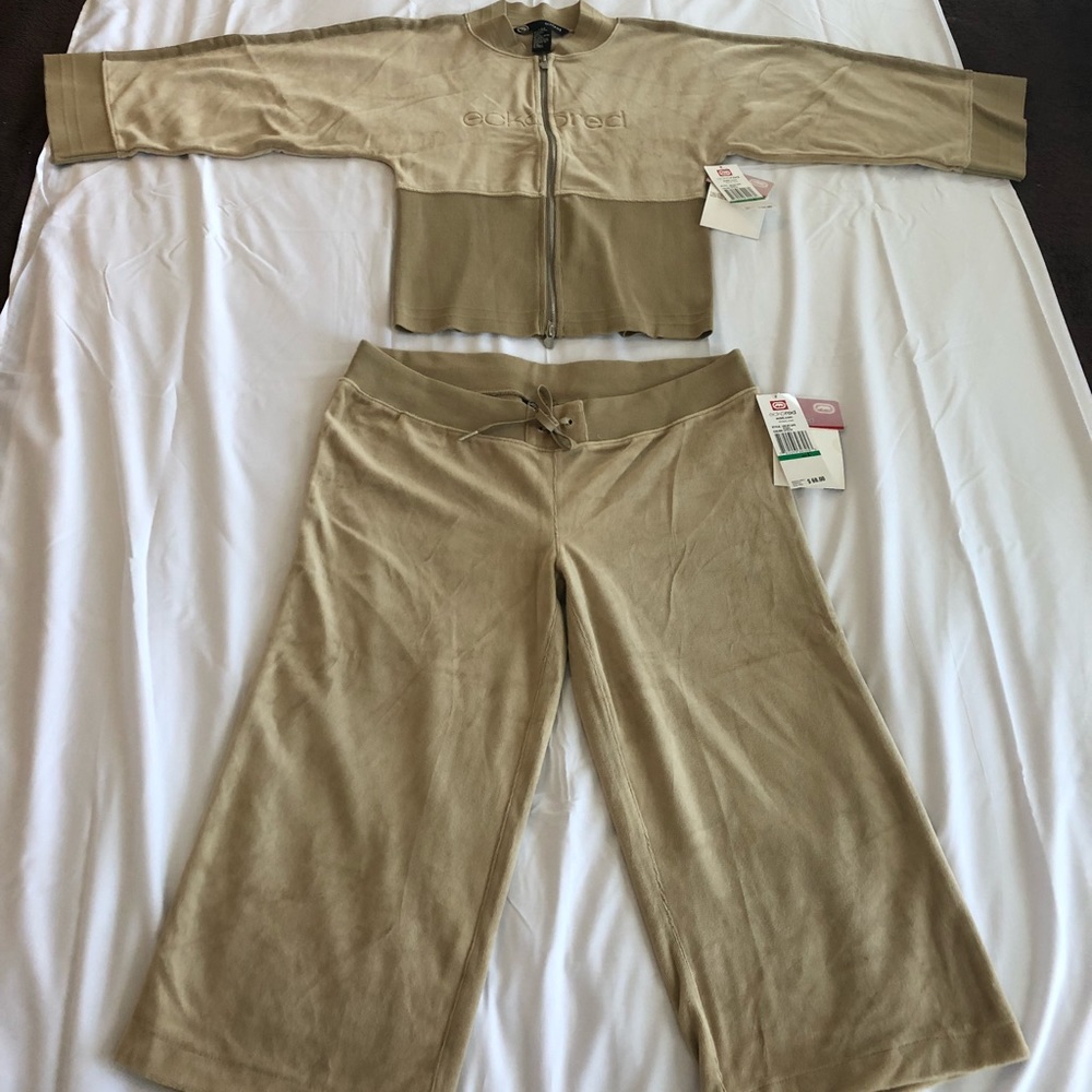 Ecko Red Velour Tracksuit